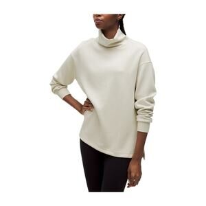 Lululemon Cozy Beige Softstreme Funnel Neck Pullover Size M